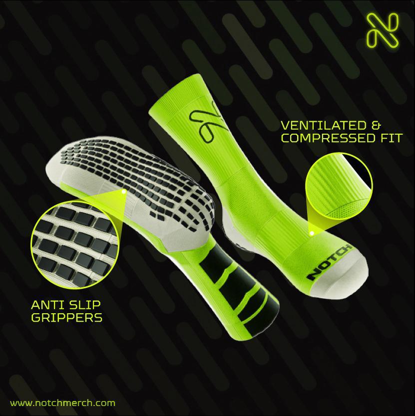 Notch Merch Performance Socks on triQUIP Sports