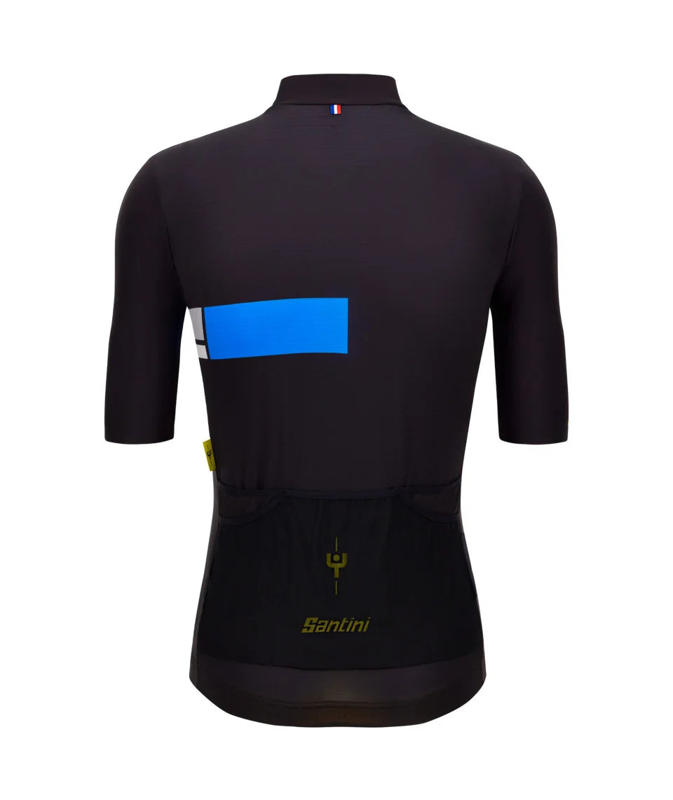 Santini Tour d France Alp d'heuz Men Cycling Jersey on triQUIP Sports