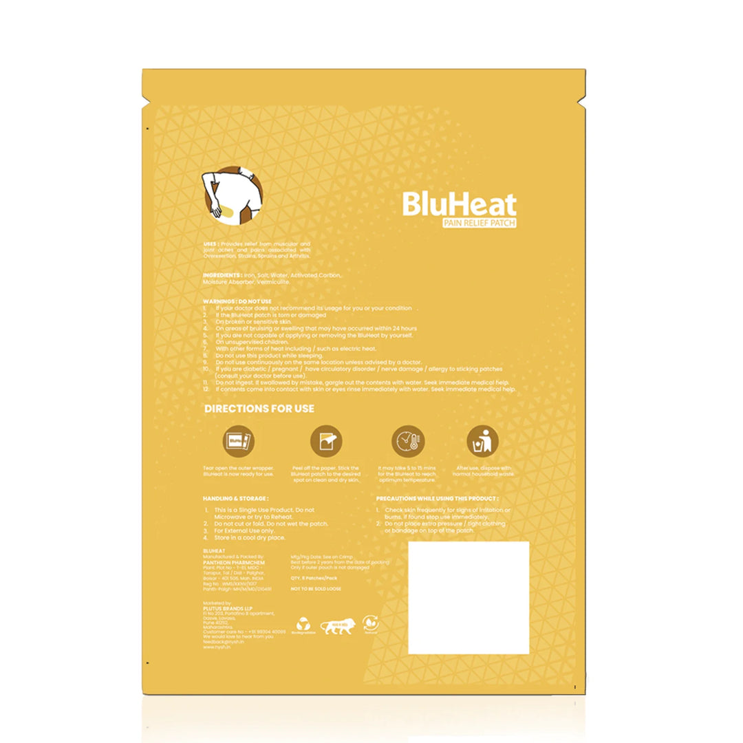 Bluheat Recovery Patches on triQUIP Sports