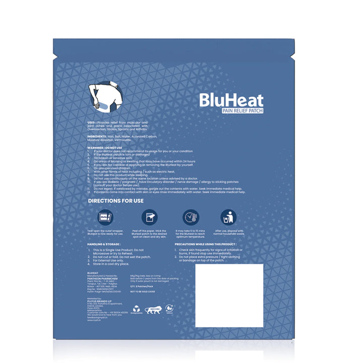 Bluheat Recovery Patches on triQUIP Sports