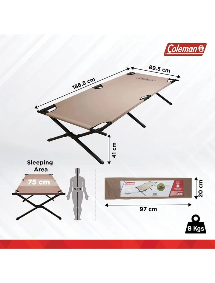 Coleman Trailhead II Camping Cot on triQUIP Sports