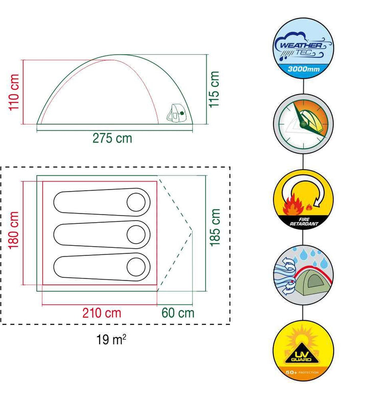 Coleman tents on triQUIP Sports