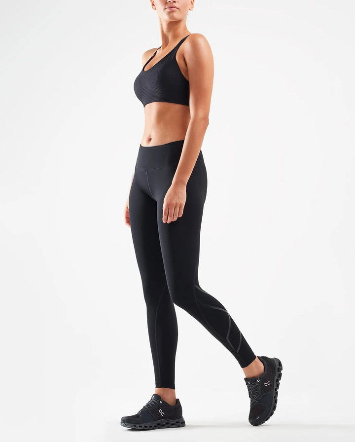 2XU Perform Perforated Sports Bra - Black / Black