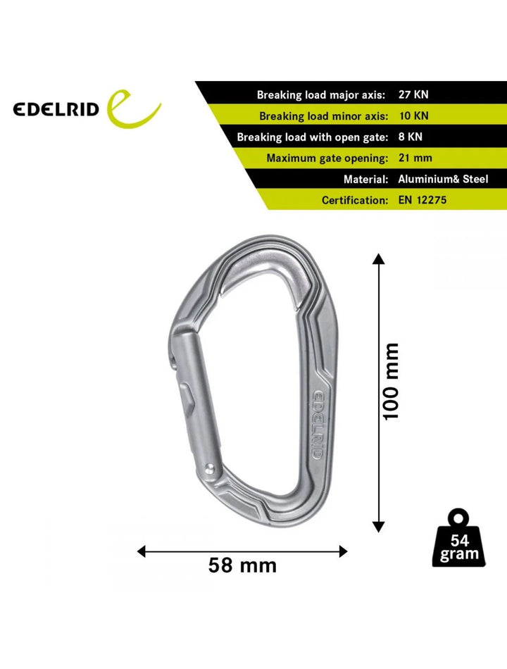 EDELRID Bulletproof Straight Standard Carabiner