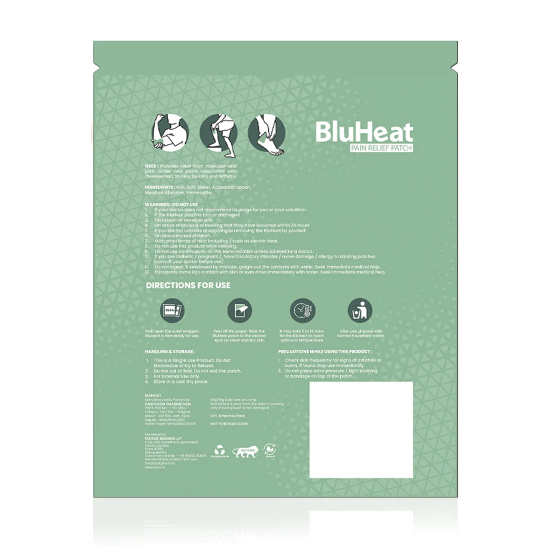 Bluheat recovery patches on triQUIP Sports