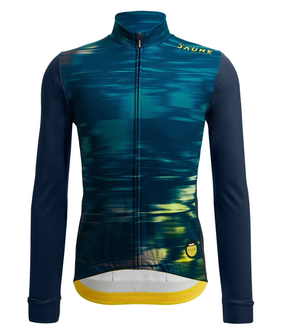 SANTINI Le Maillot Jaune Full Sleeves Cycling Jersey