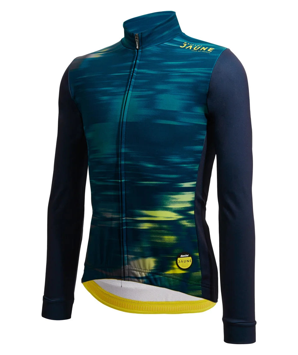 SANTINI Le Maillot Jaune Full Sleeves Cycling Jersey