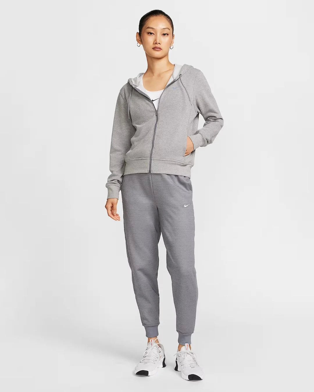 NIKE Dri-FIT One Women's Full-Zip French Terry Hoodie on triQUIP sports