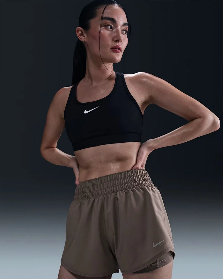 NIKE Dri-FIT One Women's Mid-rise 8cm (approx.) 2-in-1 Shorts on triQUIP sports