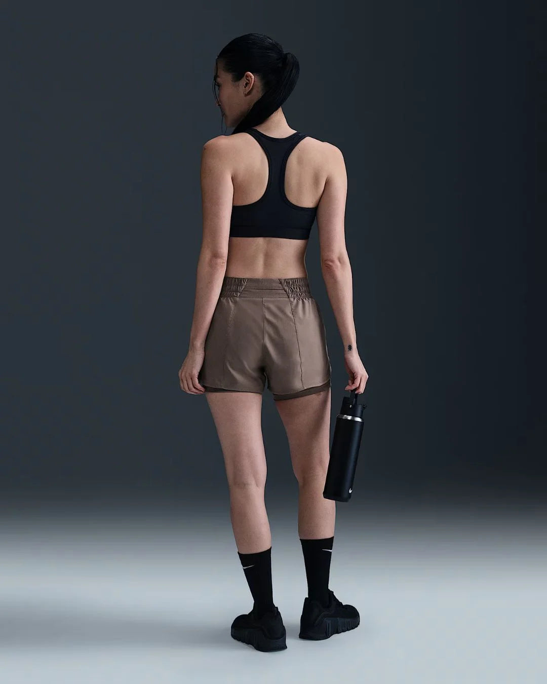 NIKE Dri-FIT One Women's Mid-rise 8cm (approx.) 2-in-1 Shorts on triQUIP sports