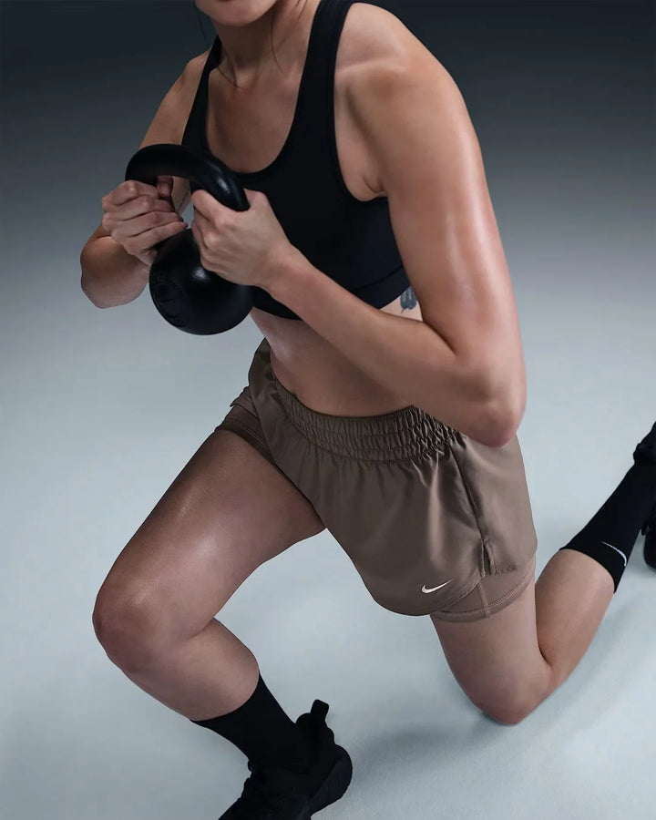 NIKE Dri-FIT One Women's Mid-rise 8cm (approx.) 2-in-1 Shorts on triQUIP sports