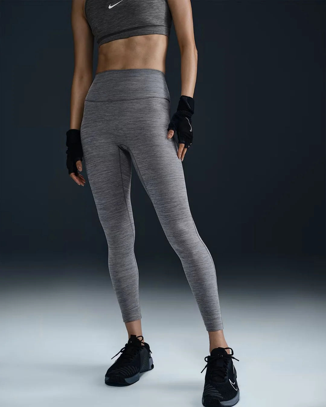 NIKE One Seamless Front High-Waisted Full-Length Women's Leggings on triQUIP sports