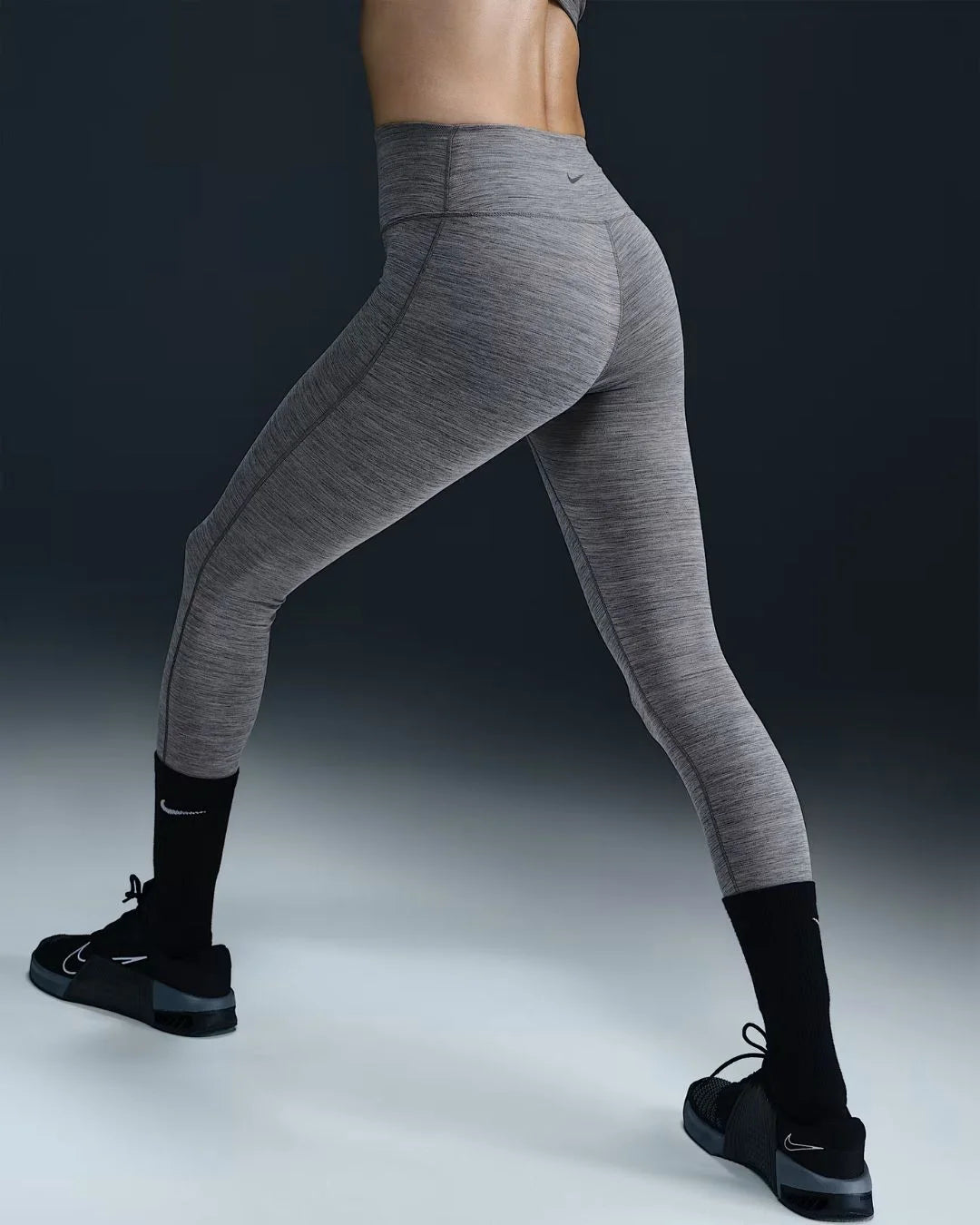 NIKE One Seamless Front High-Waisted Full-Length Women's Leggings on triQUIP sports