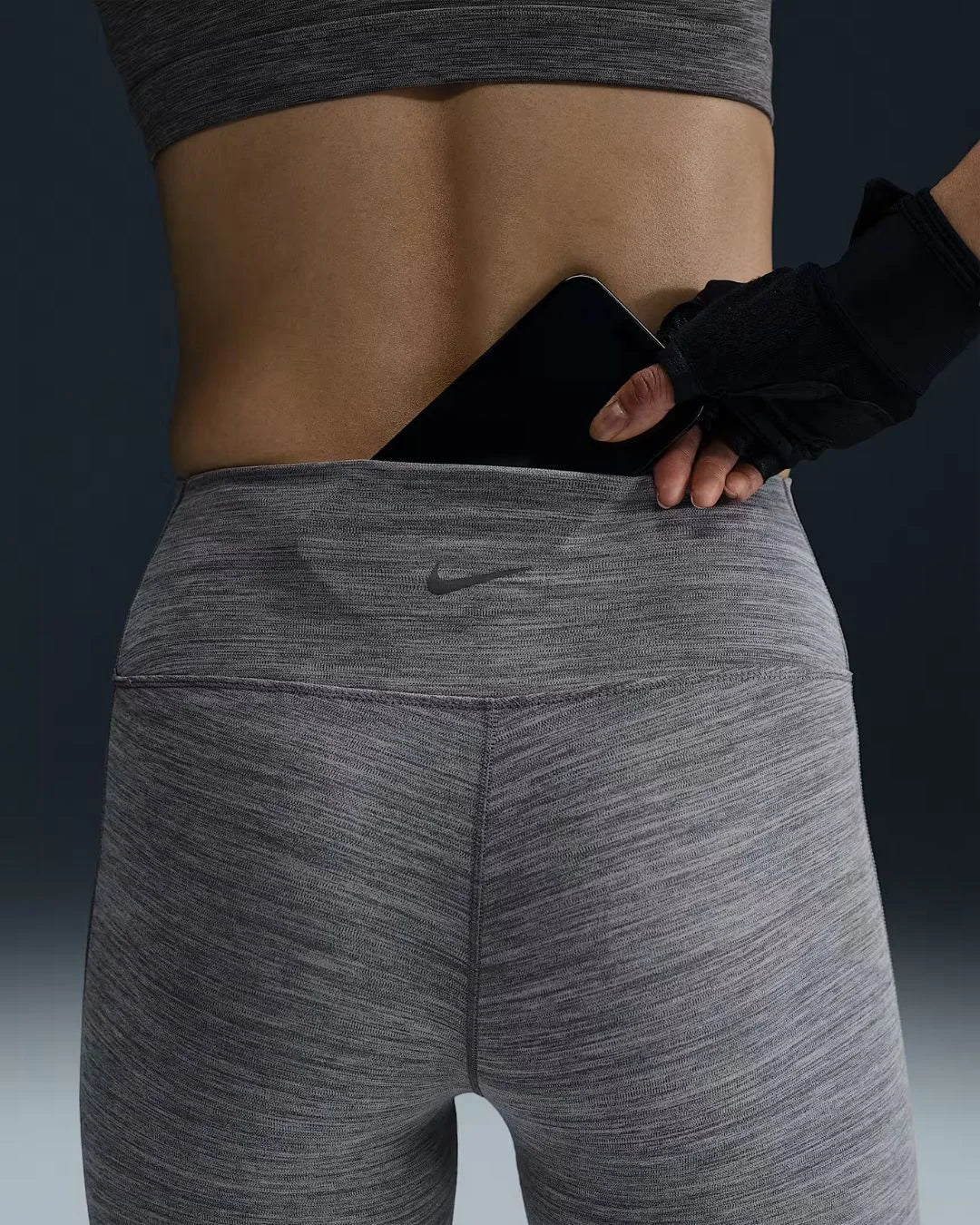 NIKE One Seamless Front High-Waisted Full-Length Women's Leggings on triQUIP sports