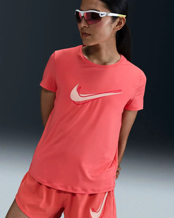 NIKE One Swoosh Women's Dri-FIT Short-Sleeve Running Top on triQUIP sports