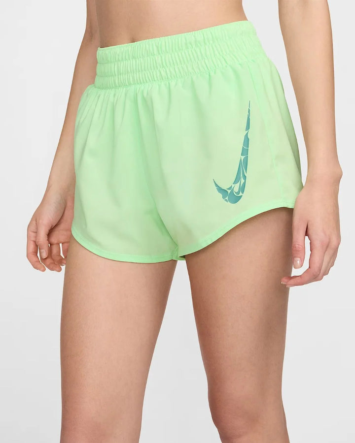 NIKE One Women's Dri-FIT Mid-Rise 8cm (approx.) Brief-Lined Shorts on triQUIP sports