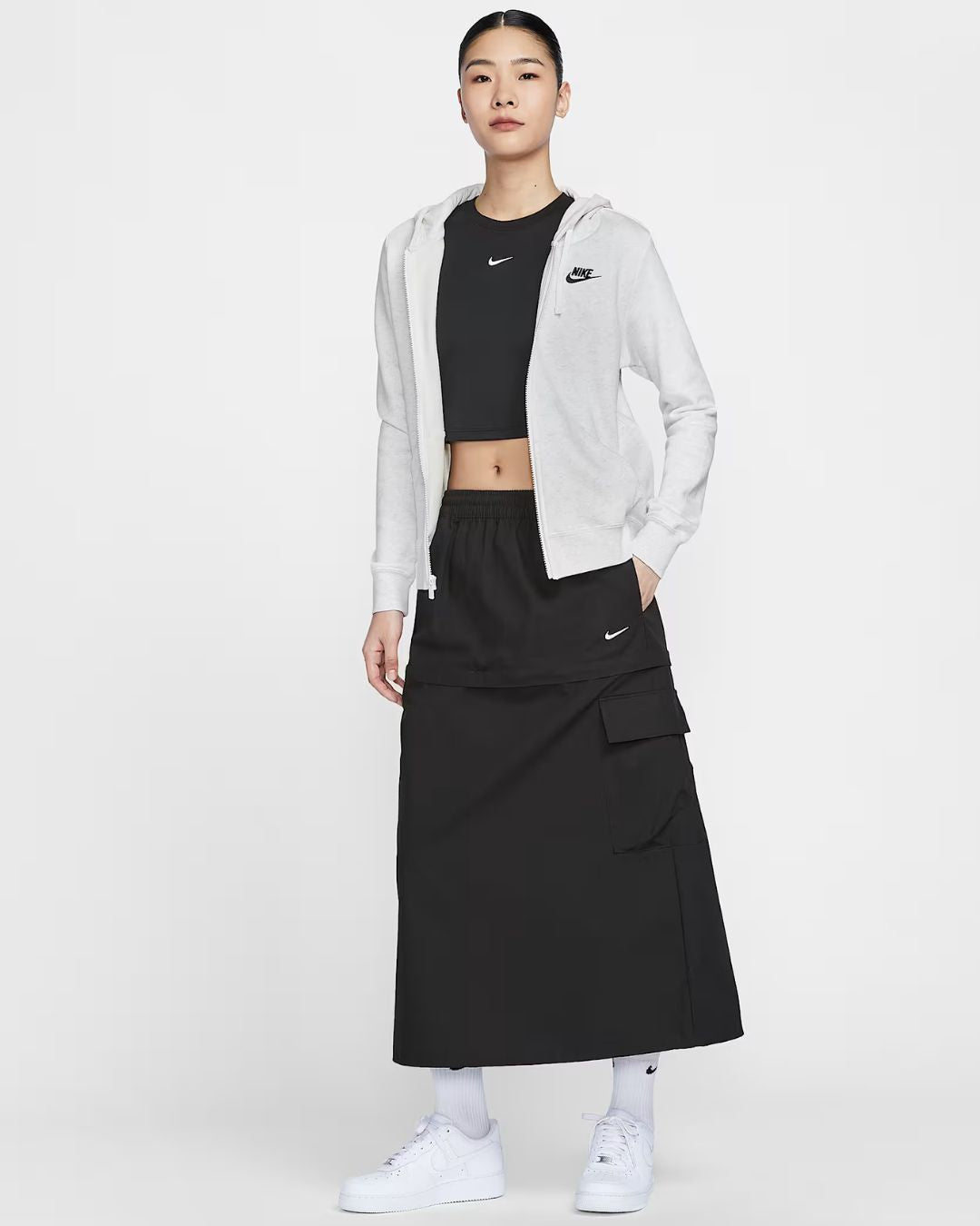 NIKE Sportswear Club Fleece Women's Full-Zip Hoodie on triQUIP sports