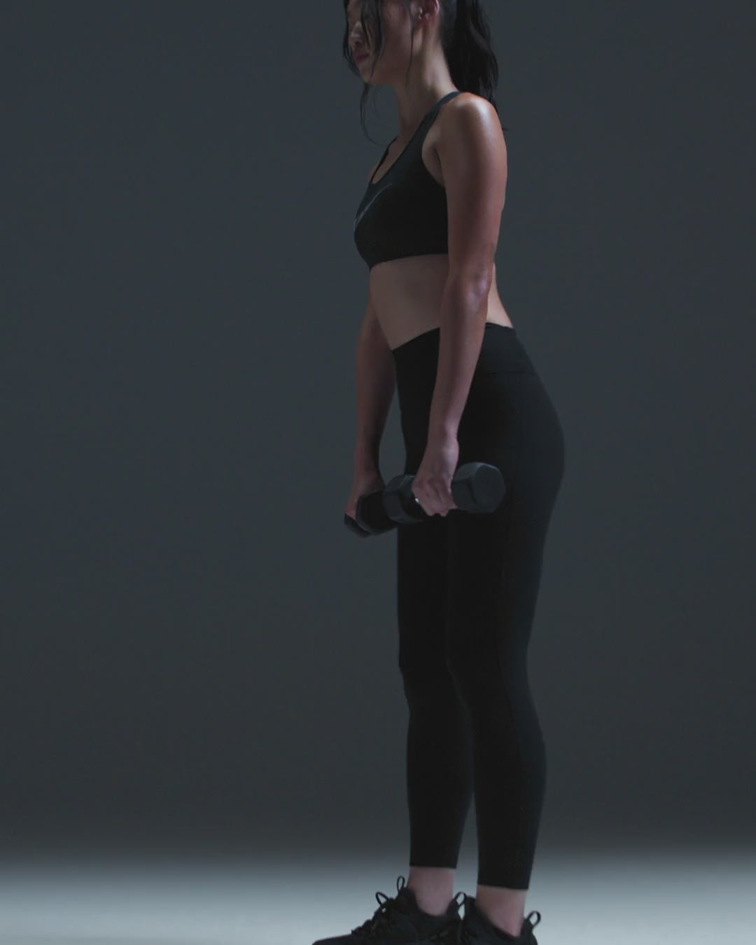 NIKE One Seamless Front High-Waisted Full-Length Women's Leggings - Black/Black