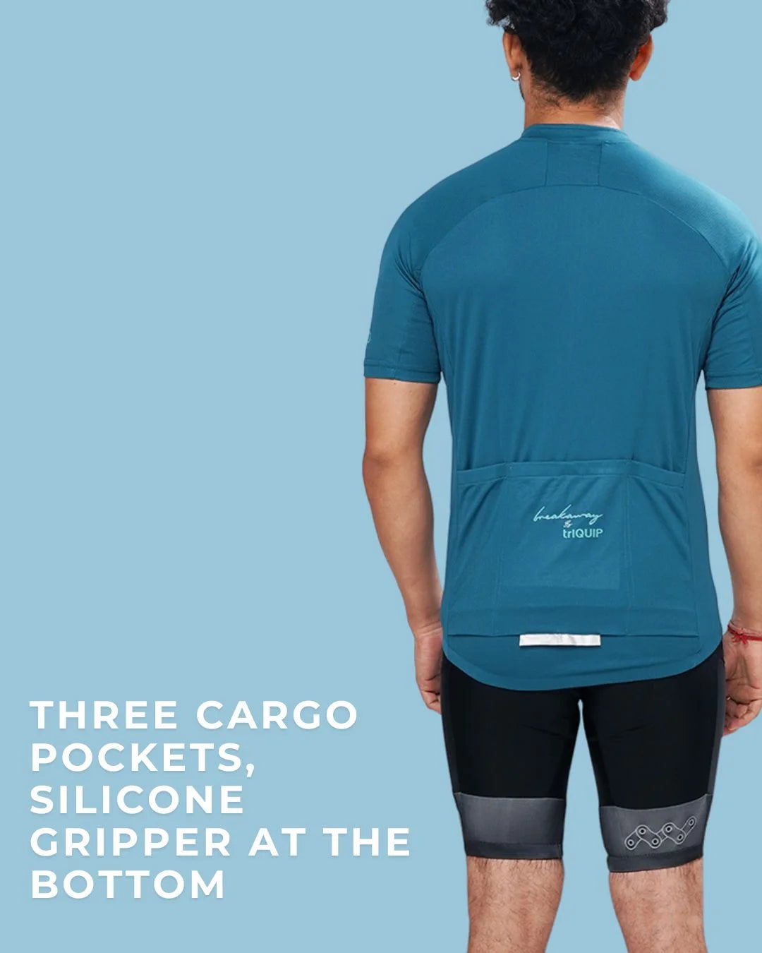 triQUIP Breakaway Men's Half Sleeves Cycling Jersey on triQUIP Sports