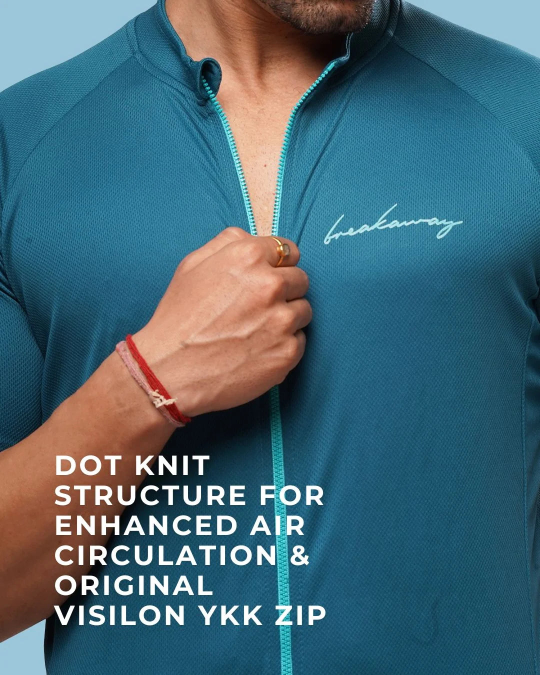 triQUIP Breakaway Men's Half Sleeves Cycling Jersey on triQUIP Sports