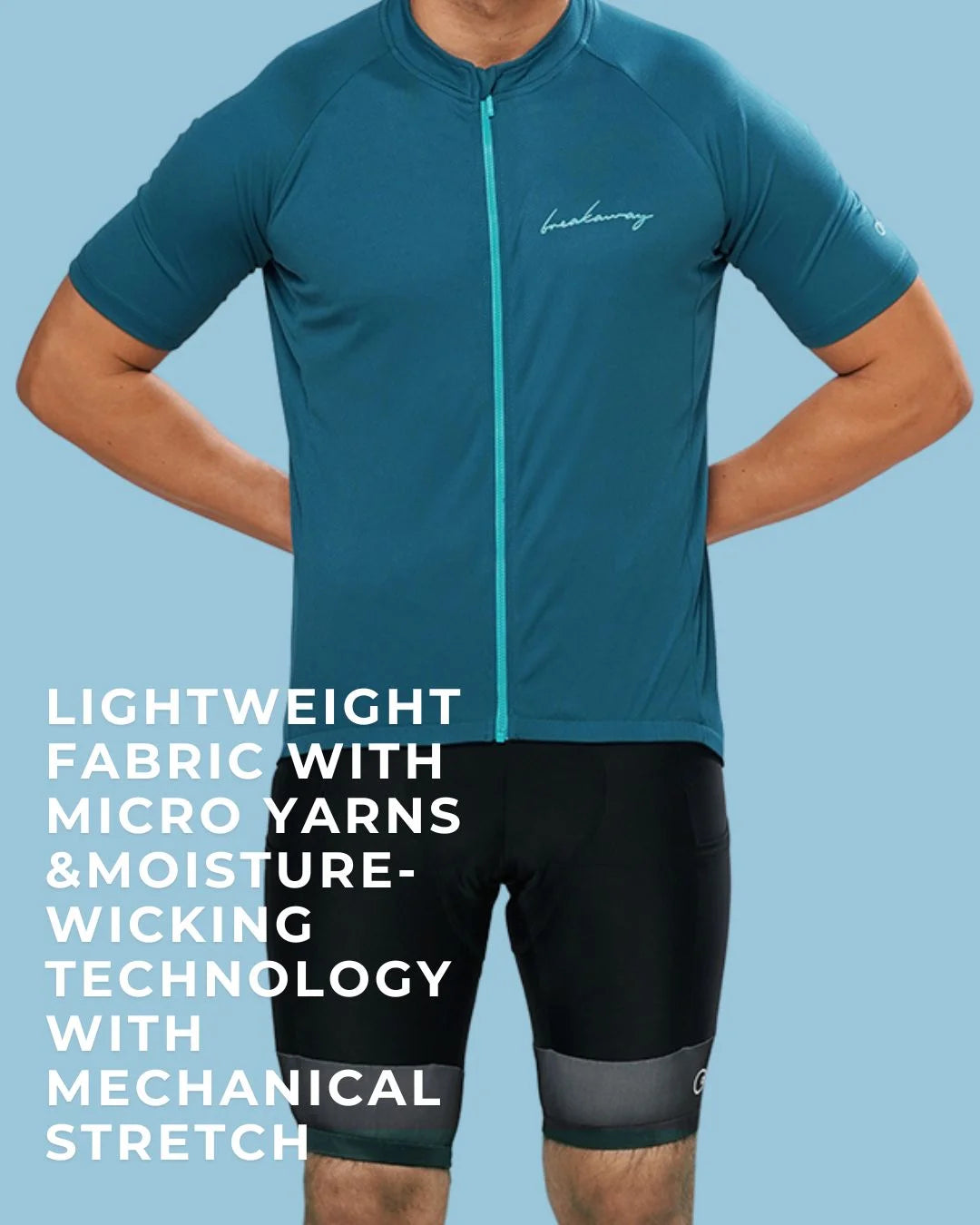 triQUIP Breakaway Men's Half Sleeves Cycling Jersey on triQUIP Sports