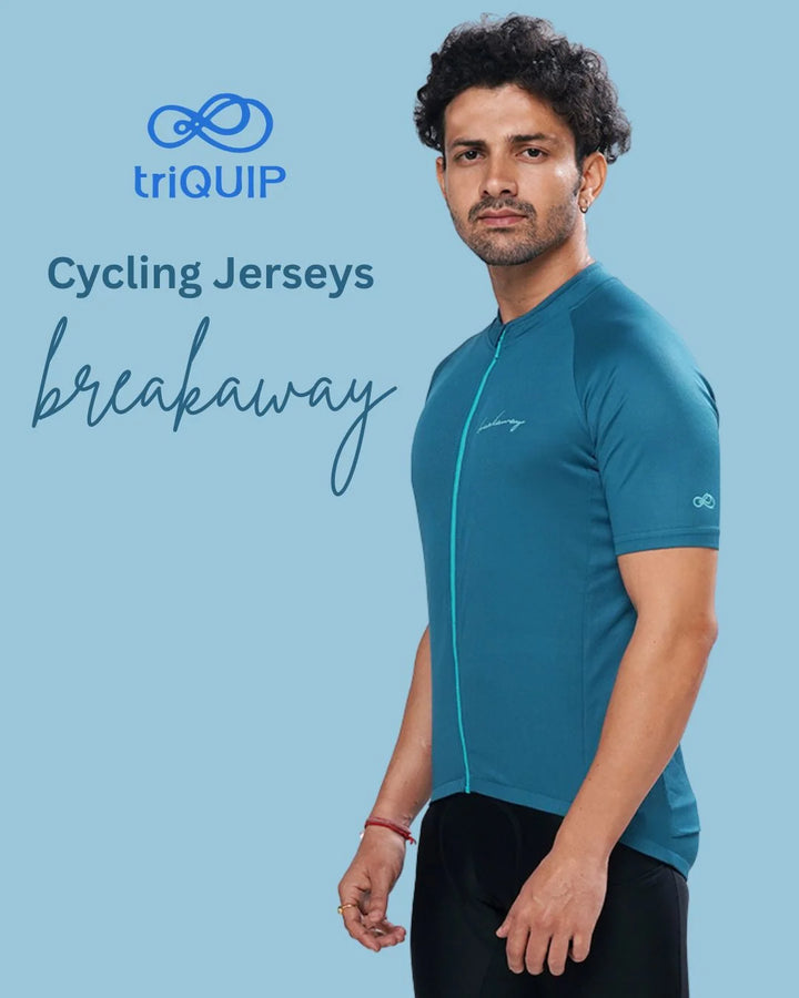 triQUIP Breakaway Men's Half Sleeves Cycling Jersey on triQUIP Sports