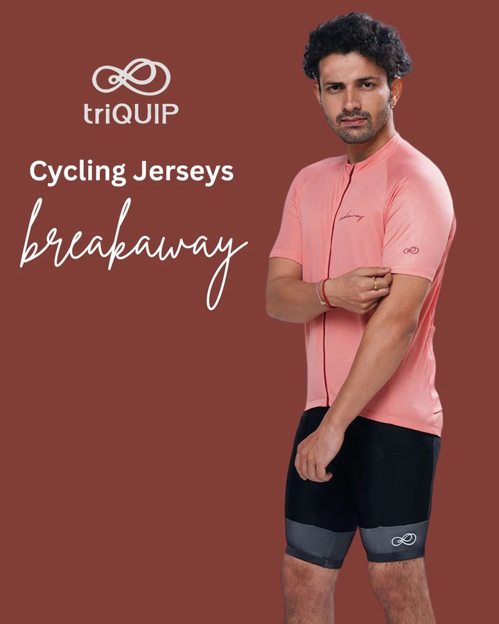 triQUIP Breakaway Men's Half Sleeves Cycling Jersey on triQUIP Sports