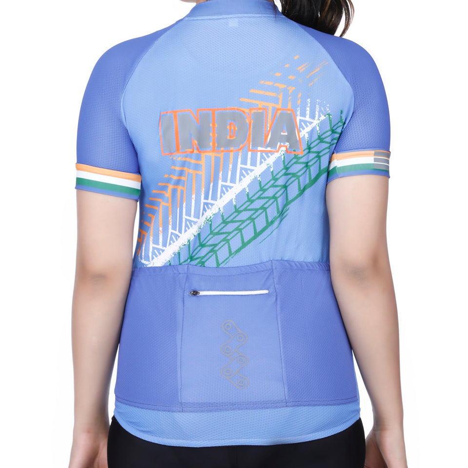 Triquip Indian Cycling Jersey Women Half Sleeves